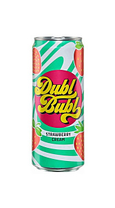 Газированный напиток Dubl Bubl Strawberry Cream безалкогольный 330мл