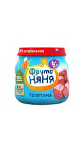 Пюре ФрутоНяня Телятина 6мес+ 80г