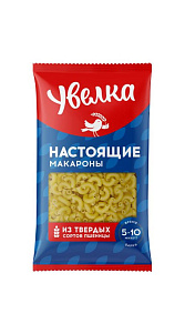 Макаронные изделия Увелка Рожок гладкий 450г