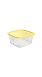 Контейнер FunCook квадратный для продуктов 2.6л