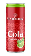 Лимонад Черноголовка Кола Лайм-мята 330мл