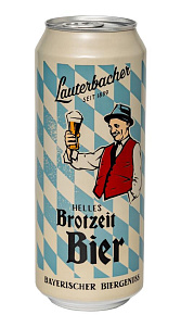 Пиво Lauterbacher светлое непастеризованное нефильтрованное неосветленное 5,1% 0,5л